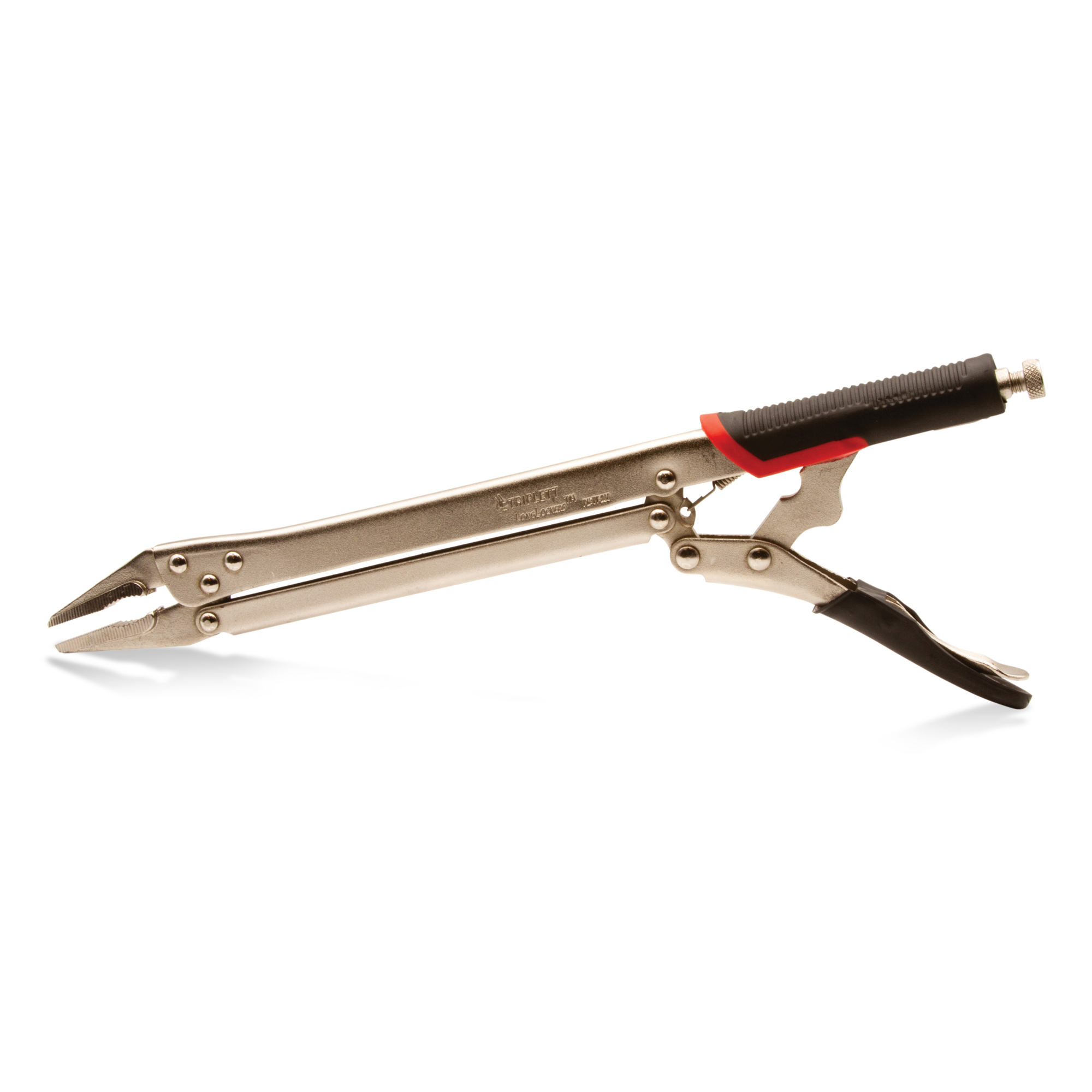 Triplett LongLockers Extended Reach Locking Pliers — 15in., Cushioned Grips, Needle Nose Jaws, Model# TT-200
